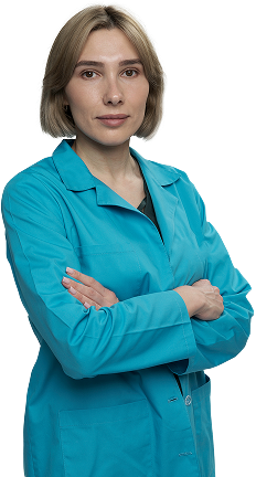 Фельдшер в бирюзовом халате